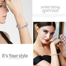 Fashion Geometric Shape Crystal Bracelet Romance Auroras Shinny Link Chain