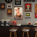 Bathroom Lady Retro Metal Plate Tin Sign for Bar Pub Club Cafe Wall Art Poster