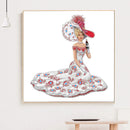 DIY Elegant Lady Kit Rhinestone Drawing 5D Special Shaped Diamond Painting Newly