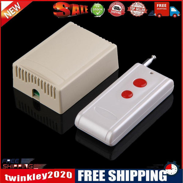 AC 220V 30A 1CH Receiver 2 Buttons Remote Control 1000M 315MHz Transceiver
