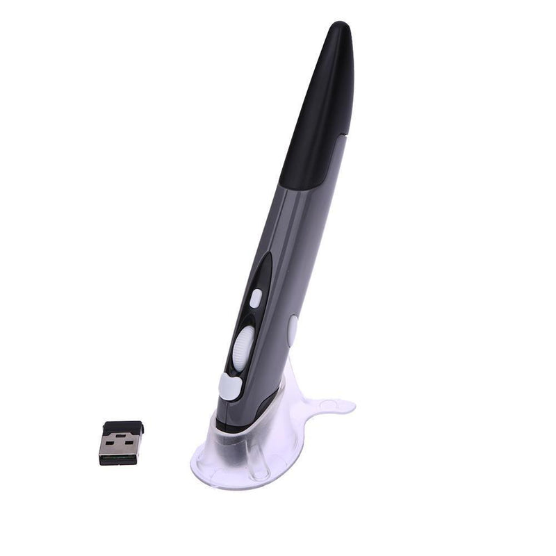 2.4GHz USB Wireless Mouse Optical Pen Air Adjustable 500/1000 DPI(Grey)