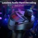 Car Bluetooth-compatible 4.2 FM Transmitter MP3 Player 3.4A Dual USB Charge