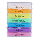 Medicine Weekly Storage Pill 7 Day Tablet Sorter Box Container Case Organiz