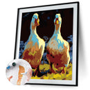 Oil Paint Chicken And Duck By Numbers Coloring Picture Digital