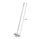 Long Handle Floor Scrub Brush 2 in 1 Window Wiper Floor Mop Clean (White)
