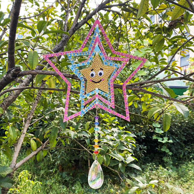 DIY Diamond Painting Double-sided Hanging Rotatable Wind Chime (GSP206)