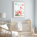 Decorative Drawing On Canvas Wall Art Pink Flamingo Print Oil Painting Ornament