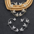 No Pierced Women Men Non Piercing Tragus Earrings Rhinestones Ear Cuff Ear Wrap