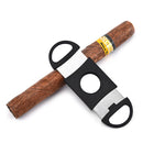 Portable Cigar Cutter Stainless Steel Metal Cutter with Plastic Handles Newly