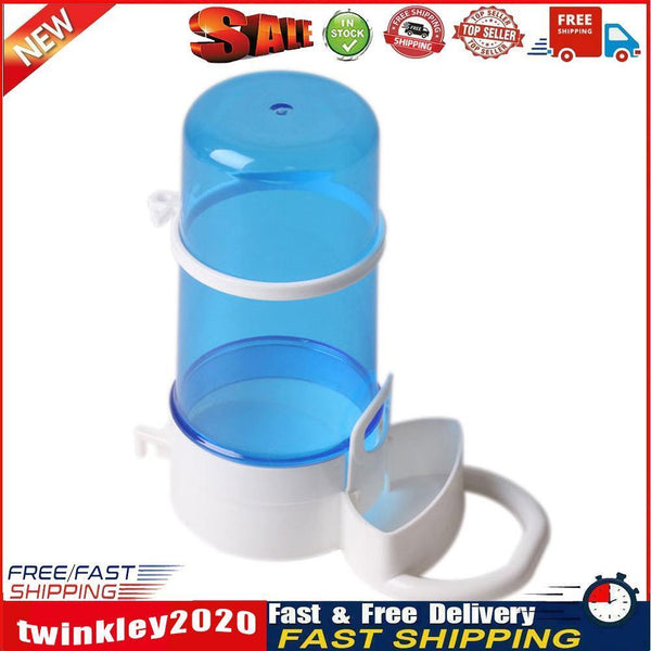 Small Pet Guinea Pig Food Dish Bowl Squirrel Automatic Feeder (Blue) Newly