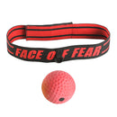 PU Foam Boxing Speed Punch Ball Head-Mounted Reaction Training Ball (Red)