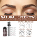 One Step Eyebrow Stamp Waterproof Natrual Brow Stencil Hairline Contour Kit