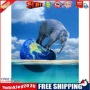 5D Diamond Painting Kit DIY Stepping Earth Elephant Full Round Drill Mosaic