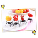 12pcs Ants Cake Fruit Snack Picks Set Forks Tableware for Kitchen Party Ben