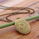 Carving Jewelry Chain Heart Shaped Pendant Necklace Photo Picture Locket