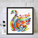 5D DIY Full Drill Round Shape Calligraphy Painting Rhinestone Craft Diamond Kits