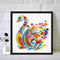 5D DIY Full Drill Round Shape Calligraphy Painting Rhinestone Craft Diamond Kits