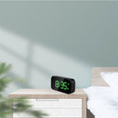Wake Up Bedside Desktop LED Digital Alarm Clock with Snooze (Black + Green)