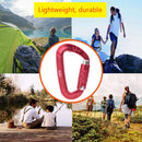 Lightweight Outdoor D-Shaped Backpack Carabiner Aluminum Alloy Bag Hanging Clasp