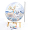 Digital Paint Circular Pattern Painted By Numbers Canvas