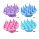 Pointed Tip Silicone Scalp Shampoo Massage Brush Head Acupoint Comb (Blue)