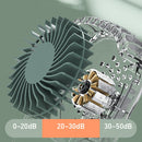 Mini Portable Bladeless Neck Fan Silent Outdoor Travel Air Cooler (Green)
