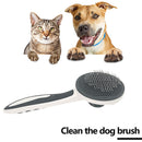 Stainless Steel Bristle Dog Hair Remover Comb Hair Grooming Brush (Grey) Newly