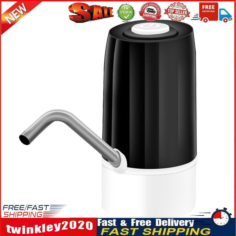 Water Bottle Electric Drinking Water Pump Dispenser Auto Switch (Black) Newly