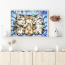 DIY Diamond Painting Full Round Rhinestone Three Kittens