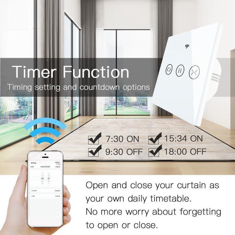 Electric Motorized Curtain Blind Roller Shutter WiFi Smart Curtain Switch