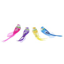 4pcs Artificial Foam Feather Bird DIY Party Craft Ornament Props Decor(Clip