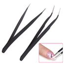2 Black Acrylic Gel Nail Art Rhinestones Paillette Nipper Picking Tool Newly