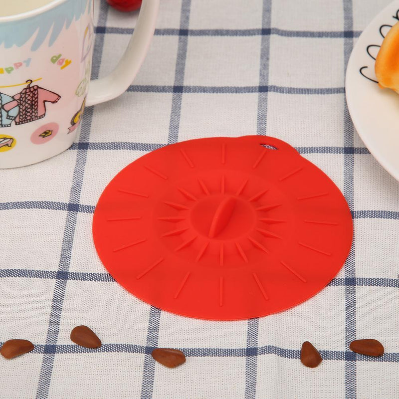 Heat-resistant Silicone Cartoon ?Dust-proof Leak-proof Cup Lid Cover (120mm