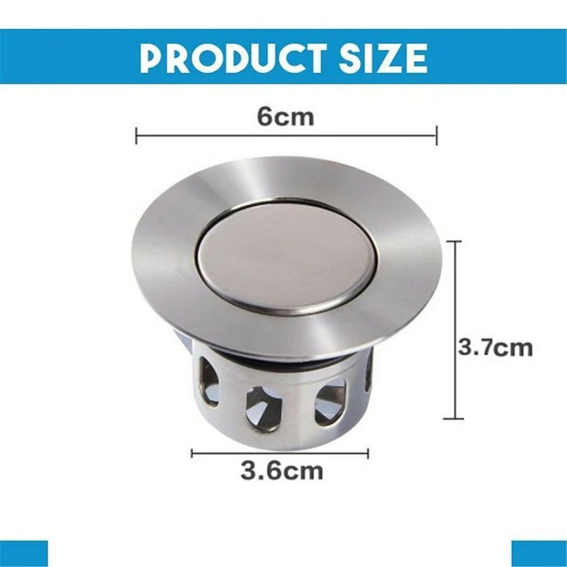 With Anti-clogging Basket Sink Drain Stopper Wash Basin Bounce Drain Filter