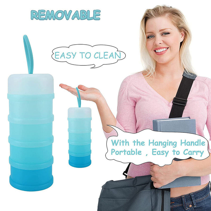Detachable Baby Feeding Dispenser Storage Container Snack Milk Powder Box