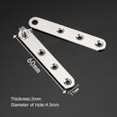 Stainless Steel Doors Hinges Rotating Concealed Upper Lower Hinge (60mm)