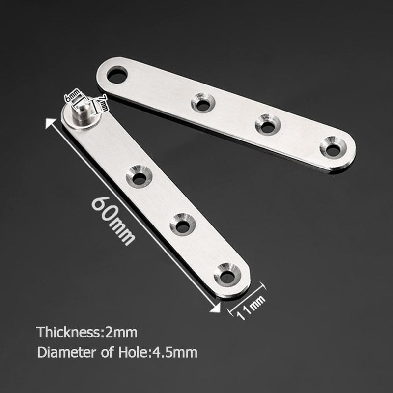 Stainless Steel Doors Hinges Rotating Concealed Upper Lower Hinge (60mm)