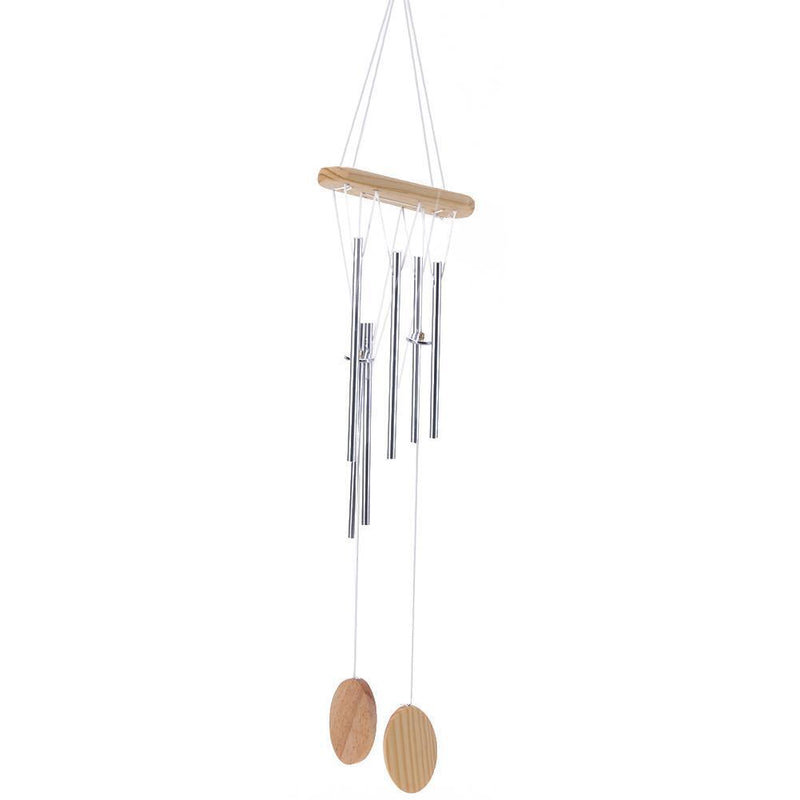 Lucky Metal Wooden White Wind Chime Garden Household Decor Birthday Gift