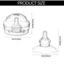 Food Grade Silicone Nipple Protector with Storage Case Clear Nipple Everters