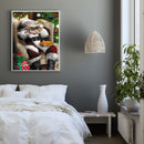DIY Santa Claus Full Round Diamond Painting Wall Crafts Home Decoration Pictu