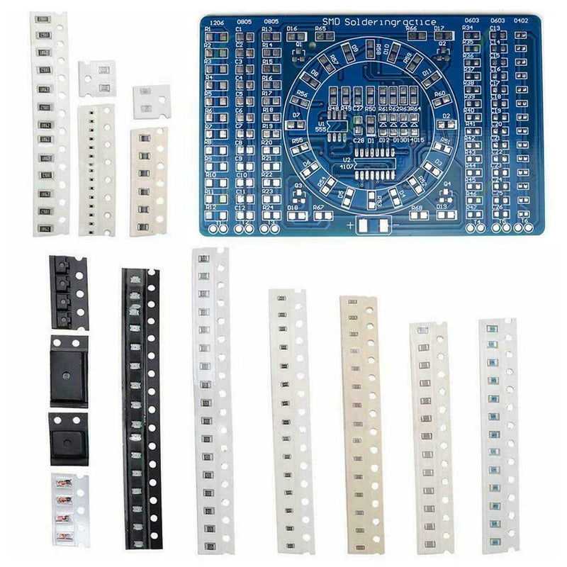 Soldering Practice SMD Circuit Board LED Electronics x DIY 1 Project Kit I7A2