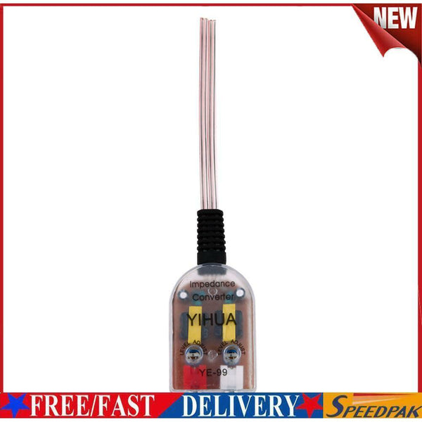 12V RCA Line Car Stereo Radio High To Low Amplifier Impedance Converter #F