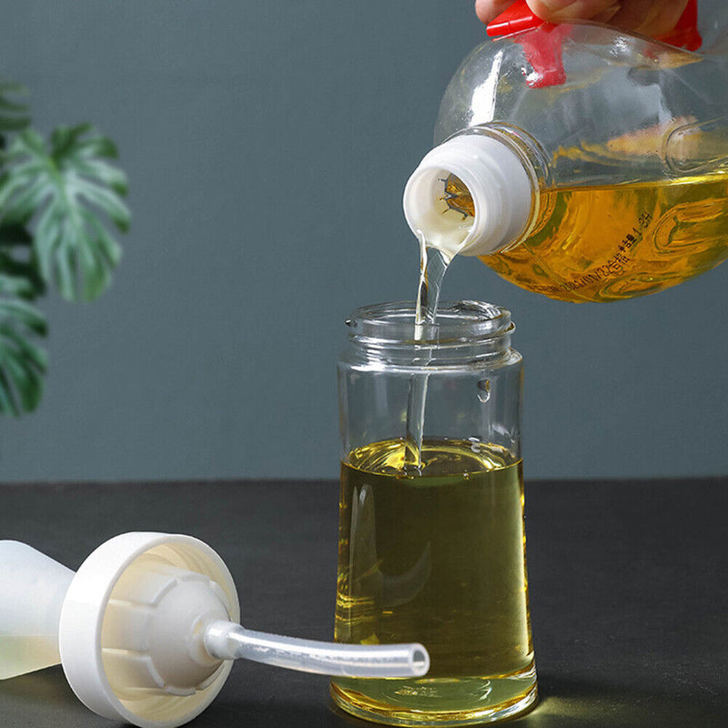 Kitchen Silicone Oil Bottle Barbecue Grill Brush Dispenser Baking Tools