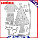 Christmas Set Cutting Dies Stencils Scrapbook DIY Craft Album Paper Card -157832