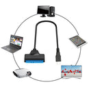 Type-C to SATA 7+15 Pin 2.5 inch External SSD HDD Hard Drive Adapter Cables