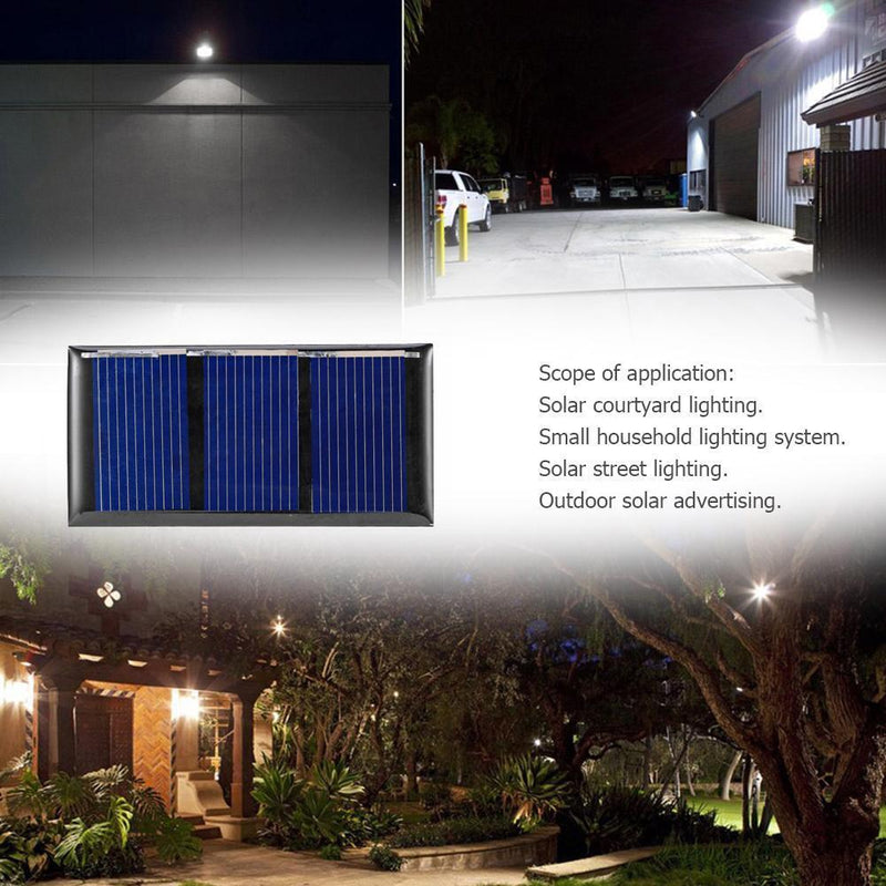 1pcs Solar Cell Module 0.2W 1.5V Polycrystalline Silicon 60*30mm Panel