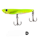 Vivid Bass Hook Fishing Metal VIB Lures Jig Metal Slice Lead Casting Spoon Lure