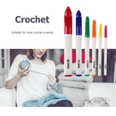 6pcs/set Handle Knitting Needles Aluminum Crochet Hooks for Weaving Sewing Newly