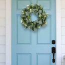Imitation grass ring door trim small eucalyptus wreath D4H4