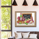 Partial Cross Stitch Handcraft 14CT Counted Wine Fruit Needlework Home Ornament
